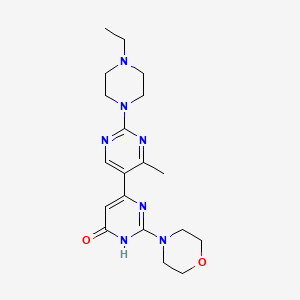 2'-(4-ethylpiperazin-1-yl)-4'-methyl-2-(morpholin-4-yl)-4,5'-bipyrimidin-6(1H)-one