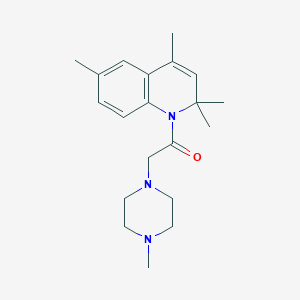 2-(4-methylpiperazin-1-yl)-1-(2,2,4,6-tetramethylquinolin-1(2H)-yl)ethanone