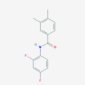 molecular formula C15H13F2NO B11181610 N-(2,4-difluorophenyl)-3,4-dimethylbenzamide 