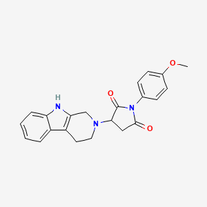 1-(4-methoxyphenyl)-3-(1,3,4,9-tetrahydro-2H-beta-carbolin-2-yl)pyrrolidine-2,5-dione