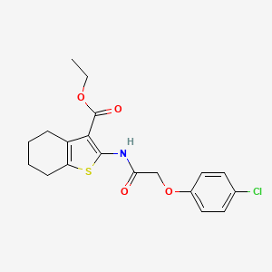 Ethyl 2-{[(4-chlorophenoxy)acetyl]amino}-4,5,6,7-tetrahydro-1-benzothiophene-3-carboxylate