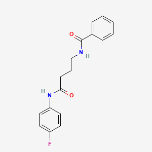 N-{4-[(4-fluorophenyl)amino]-4-oxobutyl}benzamide