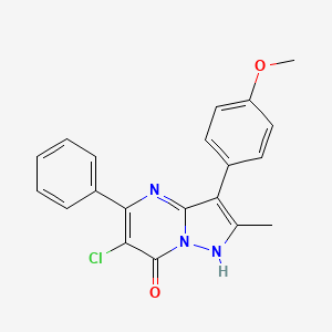 6-chloro-3-(4-methoxyphenyl)-2-methyl-5-phenylpyrazolo[1,5-a]pyrimidin-7(4H)-one