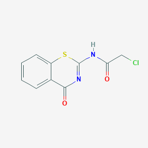 2-chloro-N-[(2Z)-4-oxo-3,4-dihydro-2H-1,3-benzothiazin-2-ylidene]acetamide