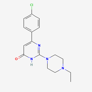 6-(4-chlorophenyl)-2-(4-ethylpiperazin-1-yl)pyrimidin-4(3H)-one