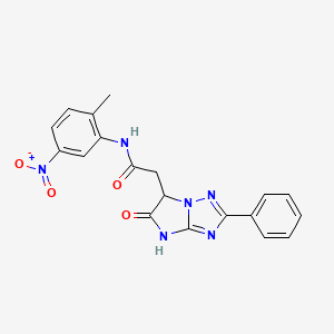 N-(2-methyl-5-nitrophenyl)-2-(5-oxo-2-phenyl-5,6-dihydro-4H-imidazo[1,2-b][1,2,4]triazol-6-yl)acetamide