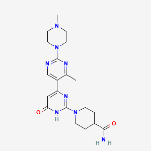 4'-methyl-2'-(4-methylpiperazin-1-yl)-2-morpholin-4-yl-4,5'-bipyrimidin-6(1H)-one