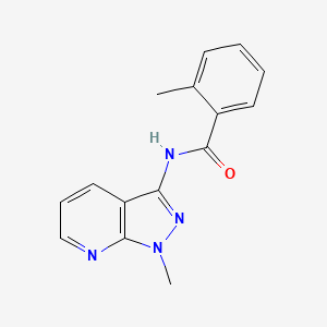 2-methyl-N-(1-methyl-1H-pyrazolo[3,4-b]pyridin-3-yl)benzamide