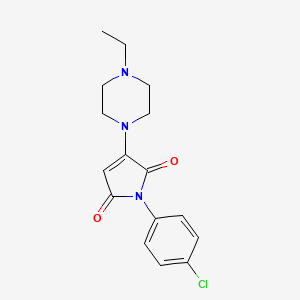 1-(4-chlorophenyl)-3-(4-ethylpiperazin-1-yl)-1H-pyrrole-2,5-dione