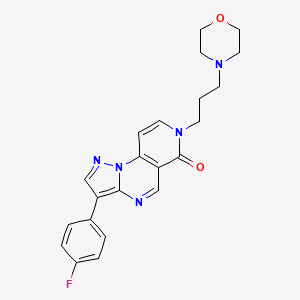 3-(4-fluorophenyl)-7-(3-morpholinopropyl)pyrazolo[1,5-a]pyrido[3,4-e]pyrimidin-6(7H)-one