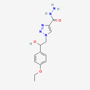 1-[2-(4-ethoxyphenyl)-2-hydroxyethyl]-1H-1,2,3-triazole-4-carbohydrazide