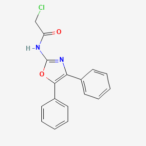 molecular formula C17H13ClN2O2 B11181910 2-chloro-N-(4,5-diphenyl-1,3-oxazol-2-yl)acetamide 