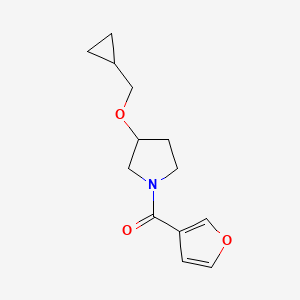 3-(Cyclopropylmethoxy)-1-(furan-3-carbonyl)pyrrolidine