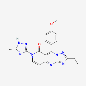 2-ethyl-9-(4-methoxyphenyl)-7-(3-methyl-1H-1,2,4-triazol-5-yl)pyrido[4,3-d][1,2,4]triazolo[1,5-a]pyrimidin-8(7H)-one