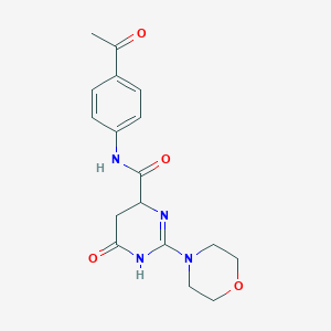 N-(4-acetylphenyl)-2-(morpholin-4-yl)-6-oxo-3,4,5,6-tetrahydropyrimidine-4-carboxamide