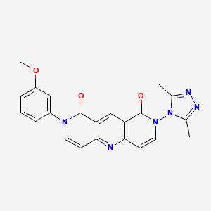 2-(3,5-dimethyl-4H-1,2,4-triazol-4-yl)-8-(3-methoxyphenyl)pyrido[4,3-b][1,6]naphthyridine-1,9(2H,8H)-dione