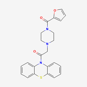 2-[4-(2-Furylcarbonyl)piperazinyl]-1-phenothiazin-10-ylethan-1-one