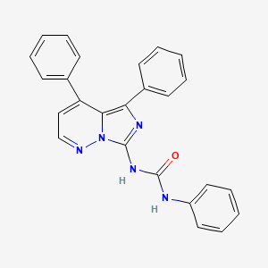 molecular formula C25H19N5O B11181984 N-(4,5-diphenylimidazo[1,5-b]pyridazin-7-yl)-N'-phenylurea 