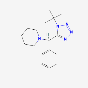 1-[(1-tert-butyl-1H-tetrazol-5-yl)(4-methylphenyl)methyl]piperidine