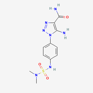 5-amino-1-{4-[(dimethylsulfamoyl)amino]phenyl}-1H-1,2,3-triazole-4-carboxamide