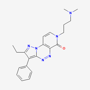 7-[3-(dimethylamino)propyl]-2-ethyl-3-phenylpyrazolo[5,1-c]pyrido[4,3-e][1,2,4]triazin-6(7H)-one