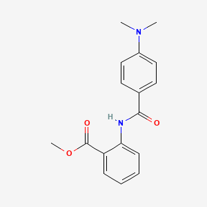 molecular formula C17H18N2O3 B11182076 Methyl 2-({[4-(dimethylamino)phenyl]carbonyl}amino)benzoate 