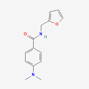 molecular formula C14H16N2O2 B11182097 4-(dimethylamino)-N-(furan-2-ylmethyl)benzamide 