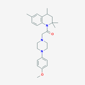 2-[4-(4-methoxyphenyl)piperazin-1-yl]-1-(2,2,4,6-tetramethyl-3,4-dihydroquinolin-1(2H)-yl)ethanone