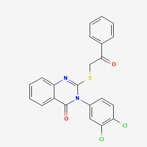 3-(3,4-dichlorophenyl)-2-[(2-oxo-2-phenylethyl)sulfanyl]quinazolin-4(3H)-one