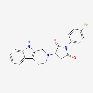 1-(4-bromophenyl)-3-(1,3,4,9-tetrahydro-2H-beta-carbolin-2-yl)pyrrolidine-2,5-dione