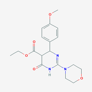 Ethyl 4-(4-(methyloxy)phenyl)-2-(4-morpholinyl)-6-oxo-1,4,5,6-tetrahydro-5-pyrimidinecarboxylate