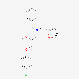 1-[Benzyl(furan-2-ylmethyl)amino]-3-(4-chlorophenoxy)propan-2-ol