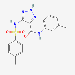 5-(4-Methylbenzenesulfonamido)-N-(3-methylphenyl)-1H-1,2,3-triazole-4-carboxamide