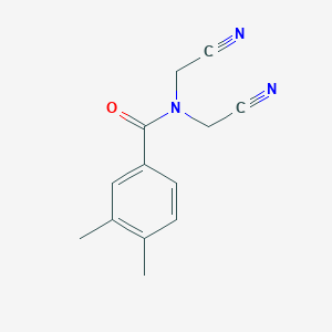 N,N-bis(cyanomethyl)-3,4-dimethylbenzamide