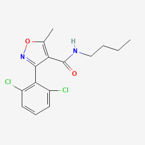 N-butyl-3-(2,6-dichlorophenyl)-5-methyl-1,2-oxazole-4-carboxamide