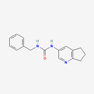 molecular formula C16H17N3O B11182290 1-Benzyl-3-(6,7-dihydro-5H-cyclopenta[b]pyridin-3-yl)urea 