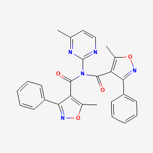 5-methyl-N-[(5-methyl-3-phenyl-1,2-oxazol-4-yl)carbonyl]-N-(4-methylpyrimidin-2-yl)-3-phenyl-1,2-oxazole-4-carboxamide