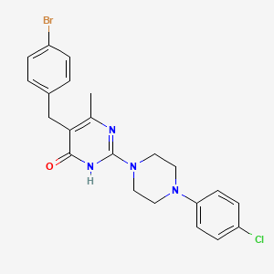 5-(4-bromobenzyl)-2-[4-(4-chlorophenyl)piperazin-1-yl]-6-methylpyrimidin-4(3H)-one