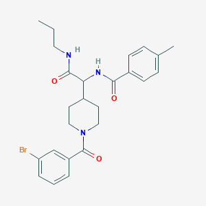 2-[1-(3-Bromobenzoyl)piperidin-4-YL]-2-[(4-methylphenyl)formamido]-N-propylacetamide