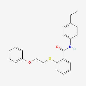 N-(4-ethylphenyl)-2-[(2-phenoxyethyl)sulfanyl]benzamide