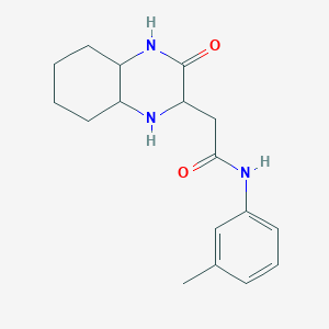 2-(3-Oxo-decahydro-quinoxalin-2-yl)-N-m-tolyl-acetamide