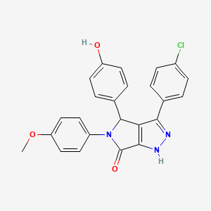 3-(4-chlorophenyl)-4-(4-hydroxyphenyl)-5-(4-methoxyphenyl)-4,5-dihydropyrrolo[3,4-c]pyrazol-6(1H)-one