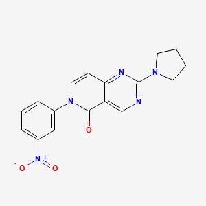 6-(3-nitrophenyl)-2-(pyrrolidin-1-yl)pyrido[4,3-d]pyrimidin-5(6H)-one