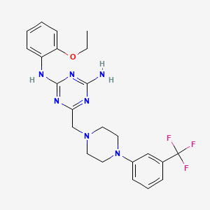 N-(2-ethoxyphenyl)-6-({4-[3-(trifluoromethyl)phenyl]piperazin-1-yl}methyl)-1,3,5-triazine-2,4-diamine