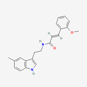 (2E)-3-(2-methoxyphenyl)-N-[2-(5-methyl-1H-indol-3-yl)ethyl]prop-2-enamide