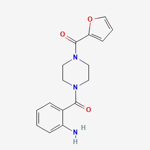 molecular formula C16H17N3O3 B11182674 (2-Aminophenyl)[4-(furan-2-ylcarbonyl)piperazin-1-yl]methanone 