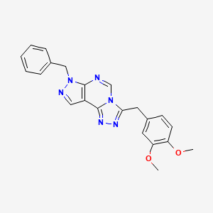 7-benzyl-3-(3,4-dimethoxybenzyl)-7H-pyrazolo[4,3-e][1,2,4]triazolo[4,3-c]pyrimidine