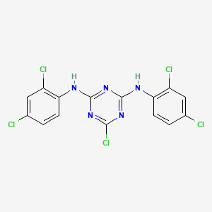 6-chloro-N,N'-bis(2,4-dichlorophenyl)-1,3,5-triazine-2,4-diamine