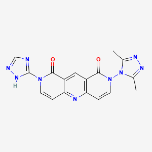 2-(3,5-dimethyl-4H-1,2,4-triazol-4-yl)-8-(1H-1,2,4-triazol-5-yl)pyrido[4,3-b][1,6]naphthyridine-1,9(2H,8H)-dione