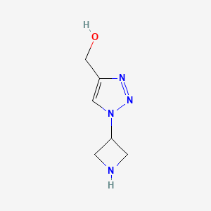 molecular formula C6H10N4O B11182746 [1-(azetidin-3-yl)-1H-1,2,3-triazol-4-yl]methanol 